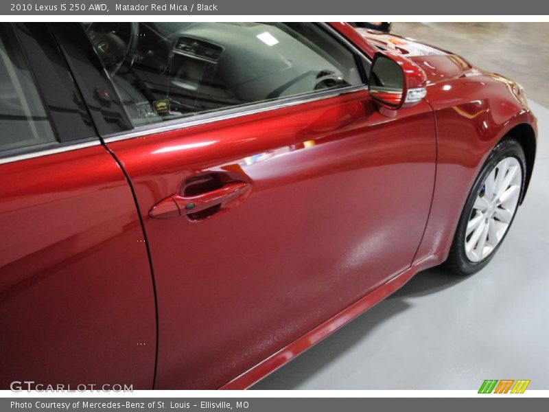 Matador Red Mica / Black 2010 Lexus IS 250 AWD