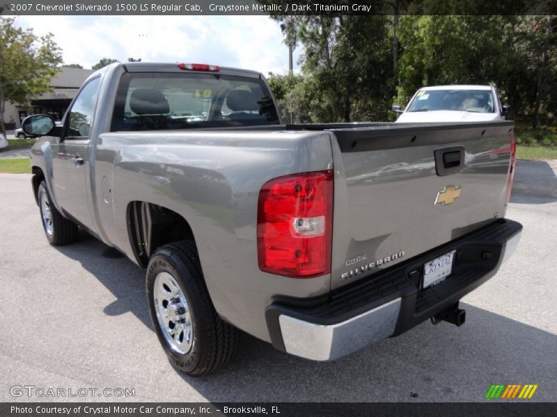 Graystone Metallic / Dark Titanium Gray 2007 Chevrolet Silverado 1500 LS Regular Cab