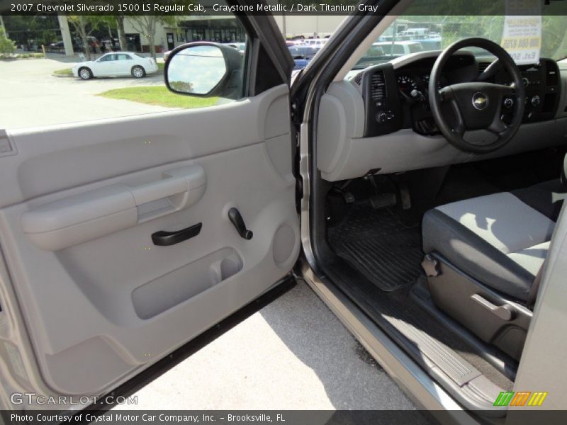 Graystone Metallic / Dark Titanium Gray 2007 Chevrolet Silverado 1500 LS Regular Cab