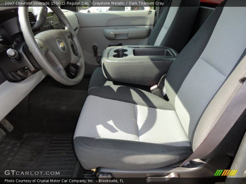 Graystone Metallic / Dark Titanium Gray 2007 Chevrolet Silverado 1500 LS Regular Cab