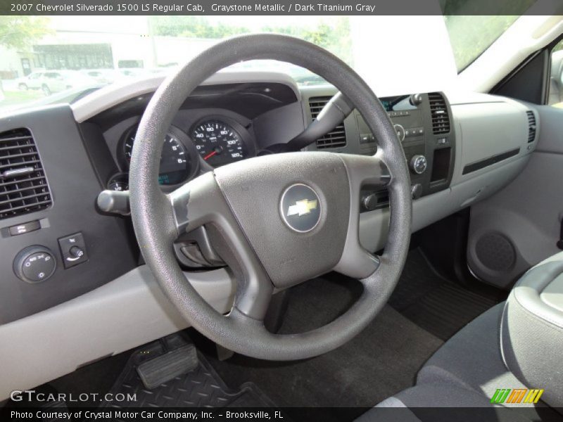 Graystone Metallic / Dark Titanium Gray 2007 Chevrolet Silverado 1500 LS Regular Cab