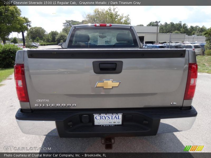 Graystone Metallic / Dark Titanium Gray 2007 Chevrolet Silverado 1500 LS Regular Cab