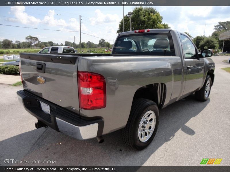 Graystone Metallic / Dark Titanium Gray 2007 Chevrolet Silverado 1500 LS Regular Cab