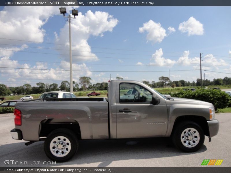 Graystone Metallic / Dark Titanium Gray 2007 Chevrolet Silverado 1500 LS Regular Cab