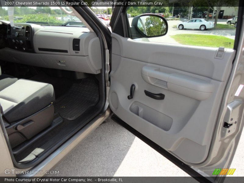 Graystone Metallic / Dark Titanium Gray 2007 Chevrolet Silverado 1500 LS Regular Cab