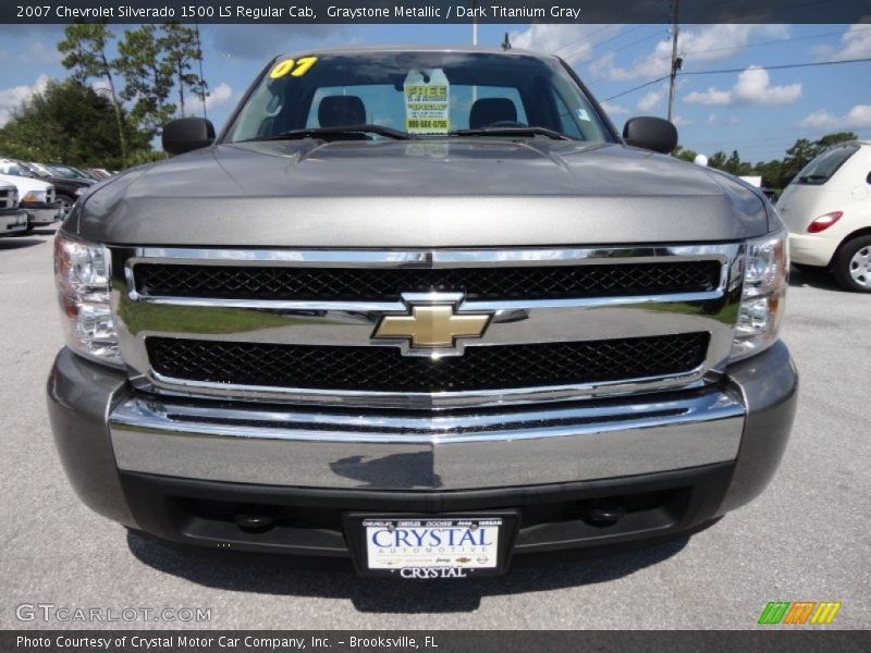 Graystone Metallic / Dark Titanium Gray 2007 Chevrolet Silverado 1500 LS Regular Cab