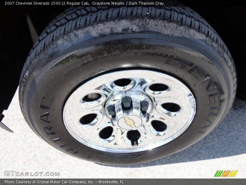 Graystone Metallic / Dark Titanium Gray 2007 Chevrolet Silverado 1500 LS Regular Cab