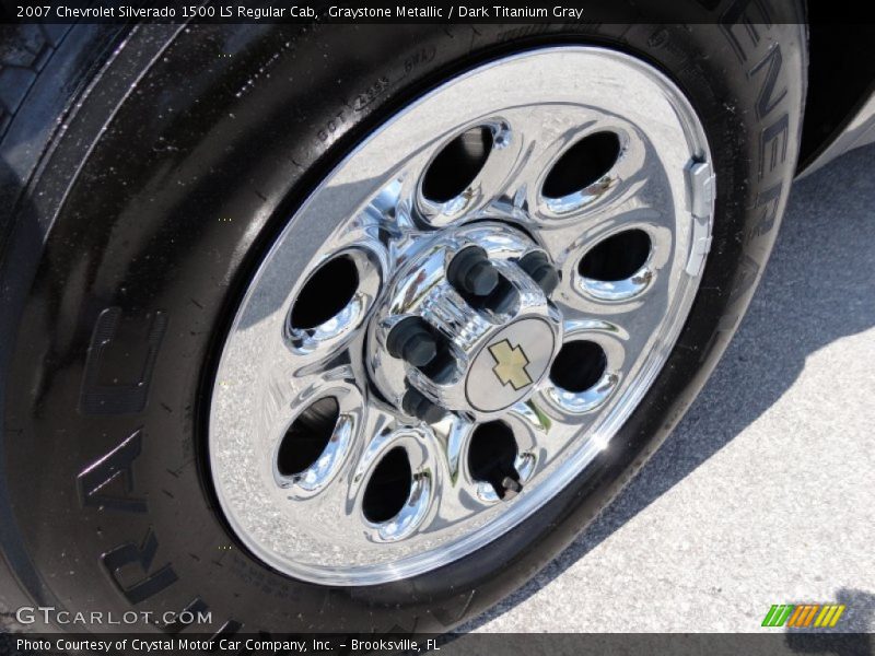Graystone Metallic / Dark Titanium Gray 2007 Chevrolet Silverado 1500 LS Regular Cab