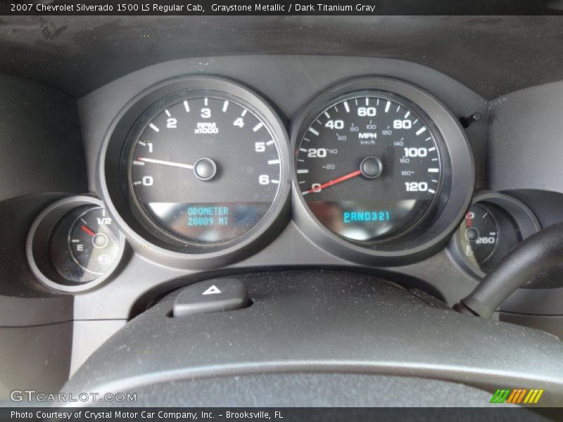 Graystone Metallic / Dark Titanium Gray 2007 Chevrolet Silverado 1500 LS Regular Cab
