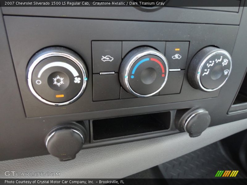 Graystone Metallic / Dark Titanium Gray 2007 Chevrolet Silverado 1500 LS Regular Cab