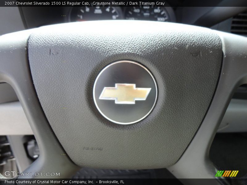 Graystone Metallic / Dark Titanium Gray 2007 Chevrolet Silverado 1500 LS Regular Cab