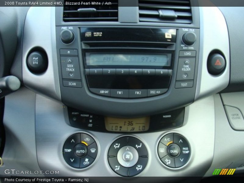 Blizzard Pearl White / Ash 2008 Toyota RAV4 Limited 4WD