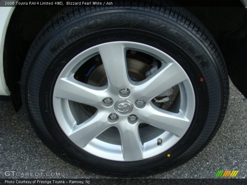 Blizzard Pearl White / Ash 2008 Toyota RAV4 Limited 4WD