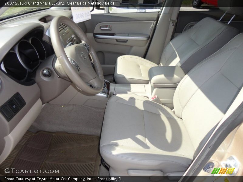  2007 Grand Vitara Luxury Beige Interior