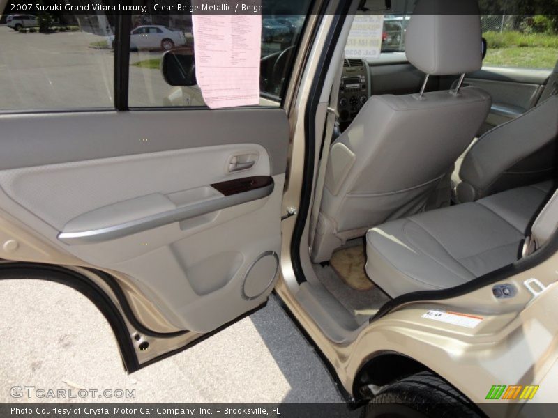 Clear Beige Metallic / Beige 2007 Suzuki Grand Vitara Luxury