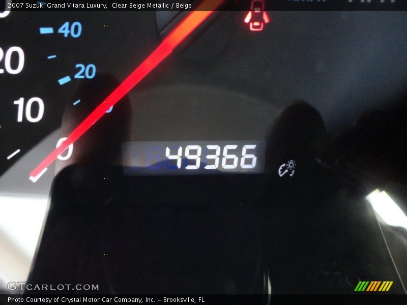 Clear Beige Metallic / Beige 2007 Suzuki Grand Vitara Luxury