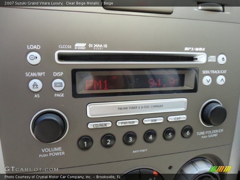 Audio System of 2007 Grand Vitara Luxury