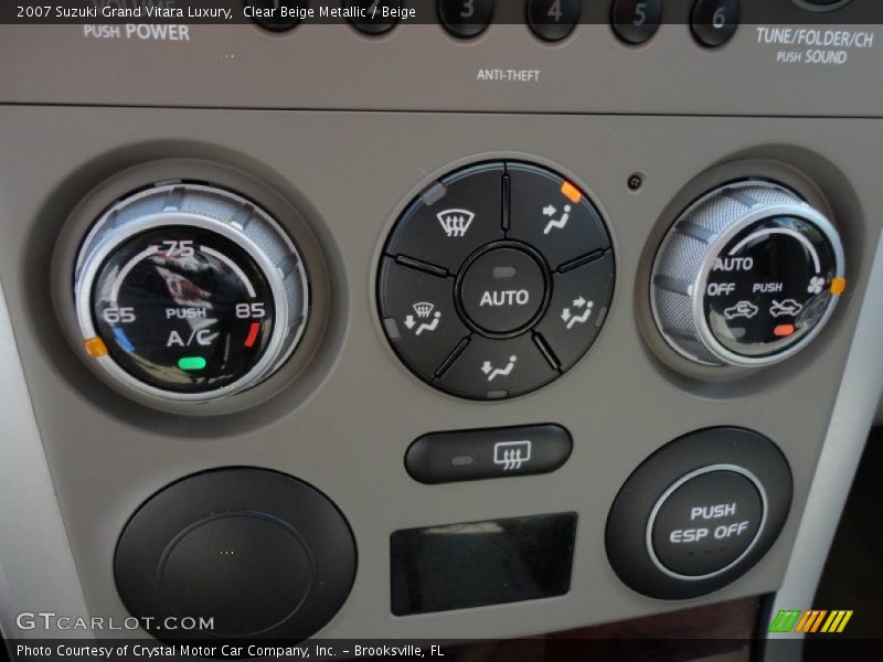 Controls of 2007 Grand Vitara Luxury