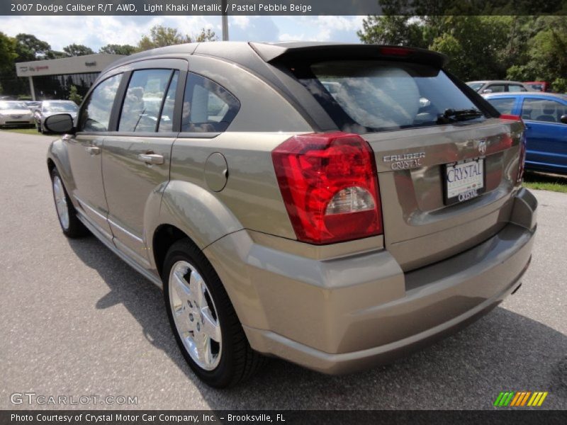 Light Khaki Metallic / Pastel Pebble Beige 2007 Dodge Caliber R/T AWD