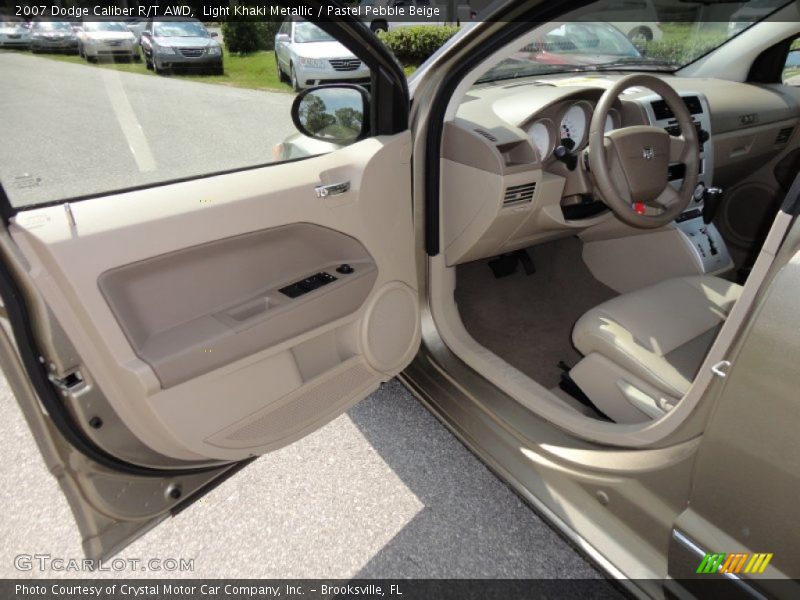 Light Khaki Metallic / Pastel Pebble Beige 2007 Dodge Caliber R/T AWD
