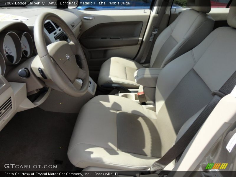 Light Khaki Metallic / Pastel Pebble Beige 2007 Dodge Caliber R/T AWD