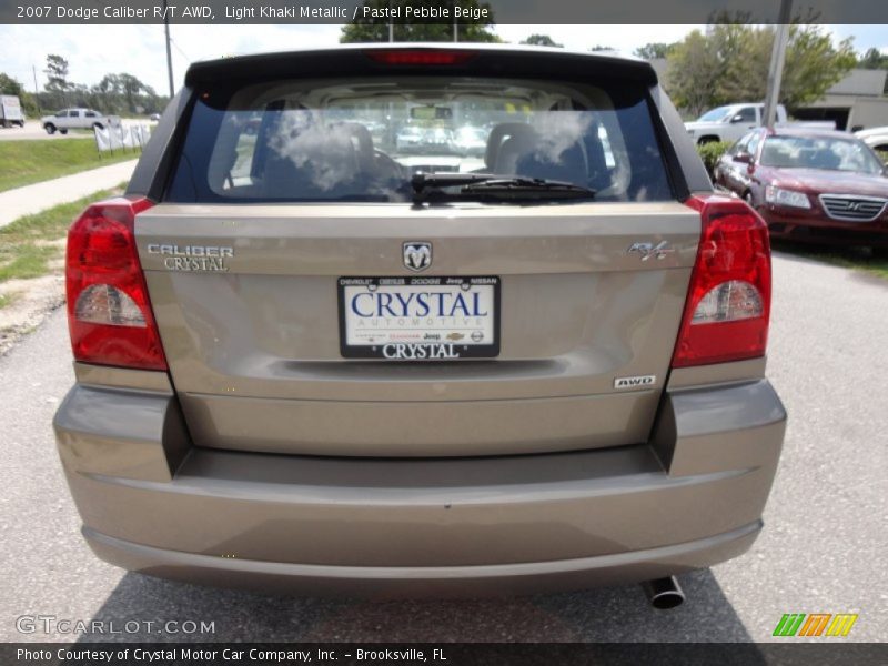 Light Khaki Metallic / Pastel Pebble Beige 2007 Dodge Caliber R/T AWD