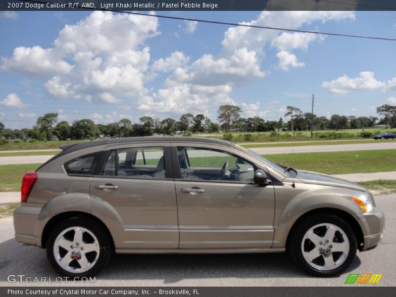 Light Khaki Metallic / Pastel Pebble Beige 2007 Dodge Caliber R/T AWD