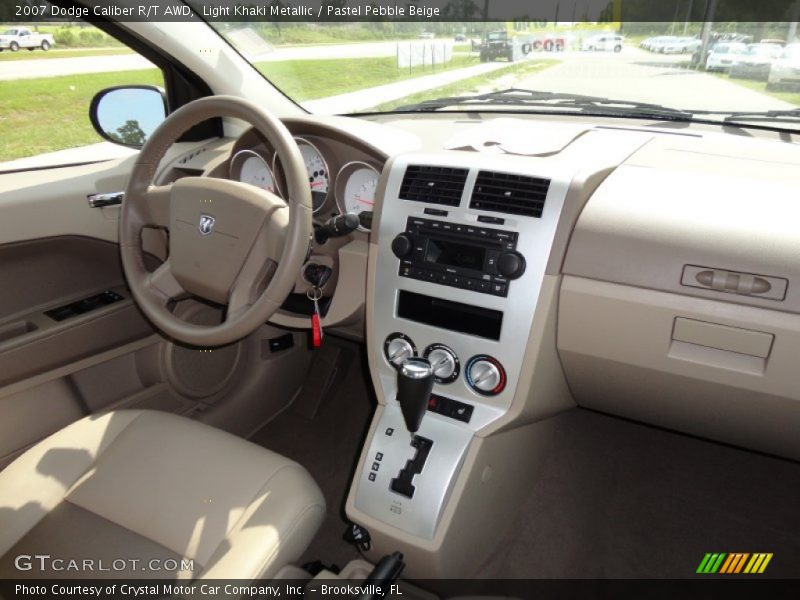 Light Khaki Metallic / Pastel Pebble Beige 2007 Dodge Caliber R/T AWD