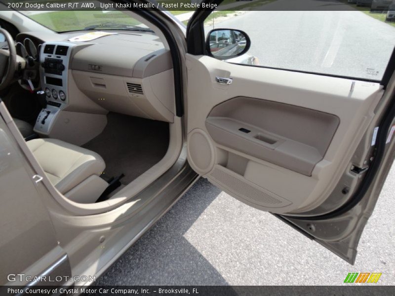 Light Khaki Metallic / Pastel Pebble Beige 2007 Dodge Caliber R/T AWD
