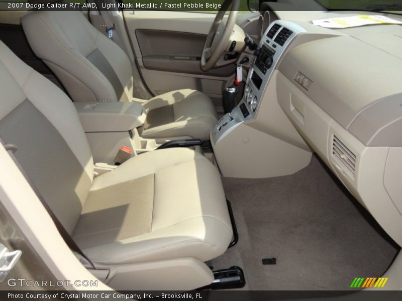 Light Khaki Metallic / Pastel Pebble Beige 2007 Dodge Caliber R/T AWD
