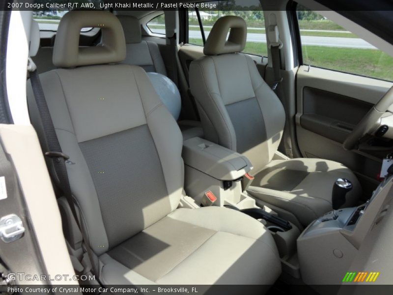 Light Khaki Metallic / Pastel Pebble Beige 2007 Dodge Caliber R/T AWD