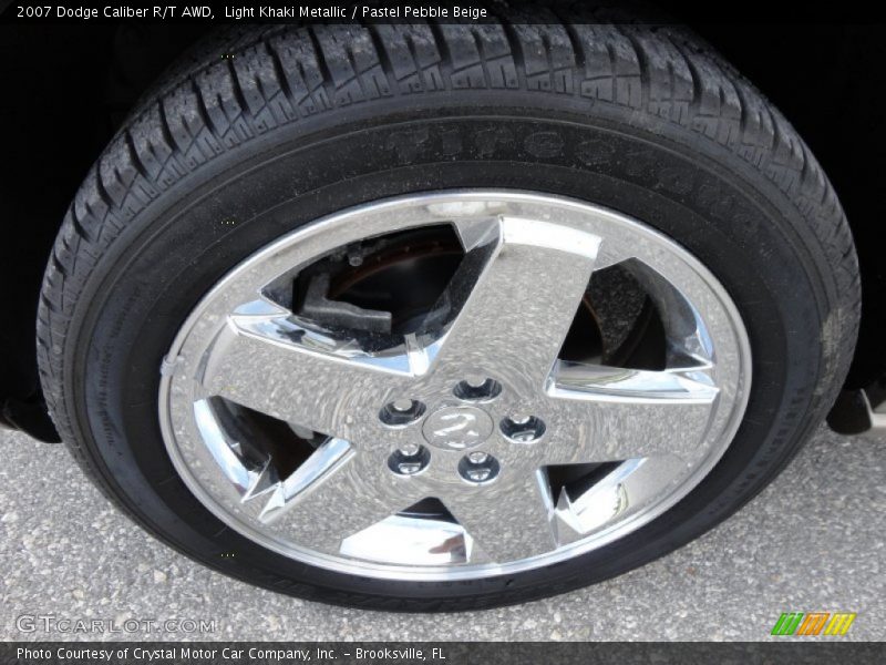 Light Khaki Metallic / Pastel Pebble Beige 2007 Dodge Caliber R/T AWD