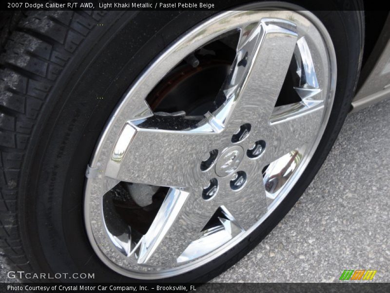 Light Khaki Metallic / Pastel Pebble Beige 2007 Dodge Caliber R/T AWD