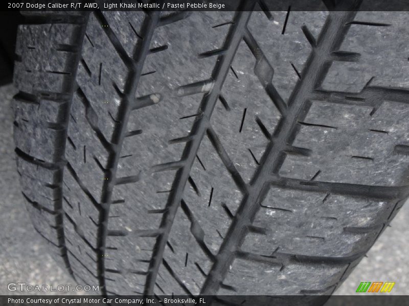 Light Khaki Metallic / Pastel Pebble Beige 2007 Dodge Caliber R/T AWD