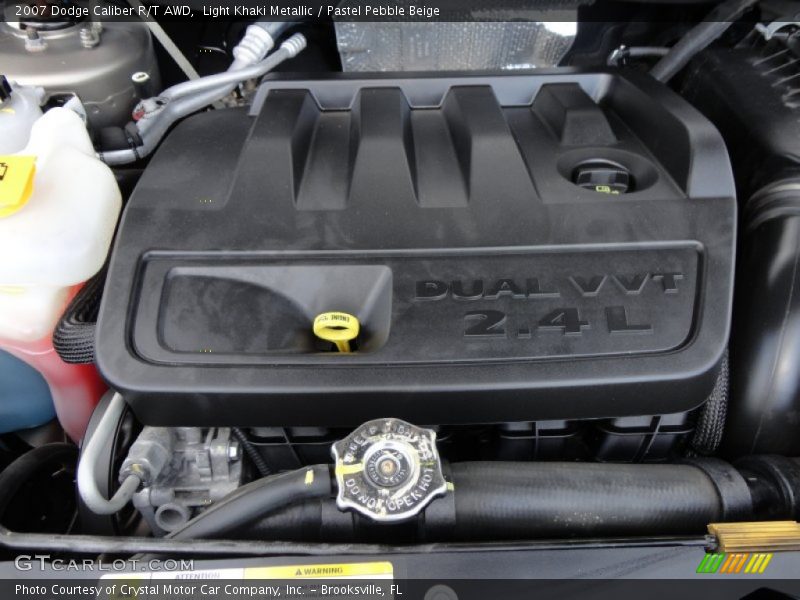 Light Khaki Metallic / Pastel Pebble Beige 2007 Dodge Caliber R/T AWD
