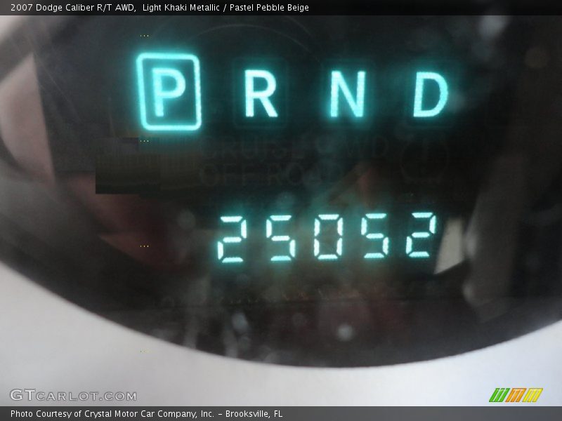 Light Khaki Metallic / Pastel Pebble Beige 2007 Dodge Caliber R/T AWD