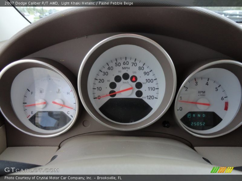 Light Khaki Metallic / Pastel Pebble Beige 2007 Dodge Caliber R/T AWD