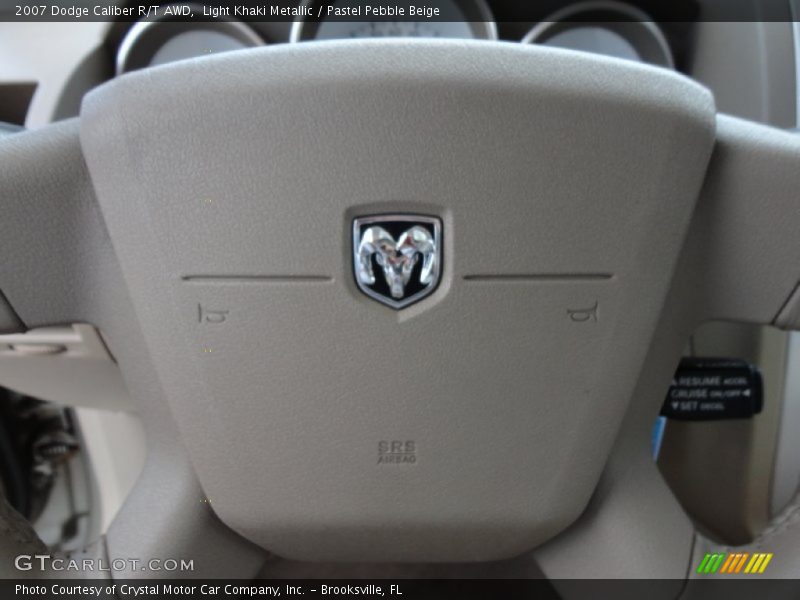Light Khaki Metallic / Pastel Pebble Beige 2007 Dodge Caliber R/T AWD