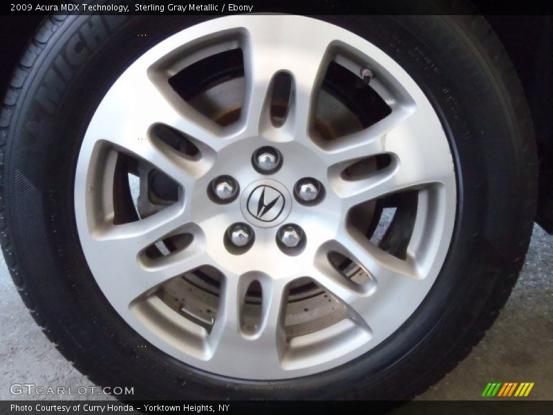 Sterling Gray Metallic / Ebony 2009 Acura MDX Technology