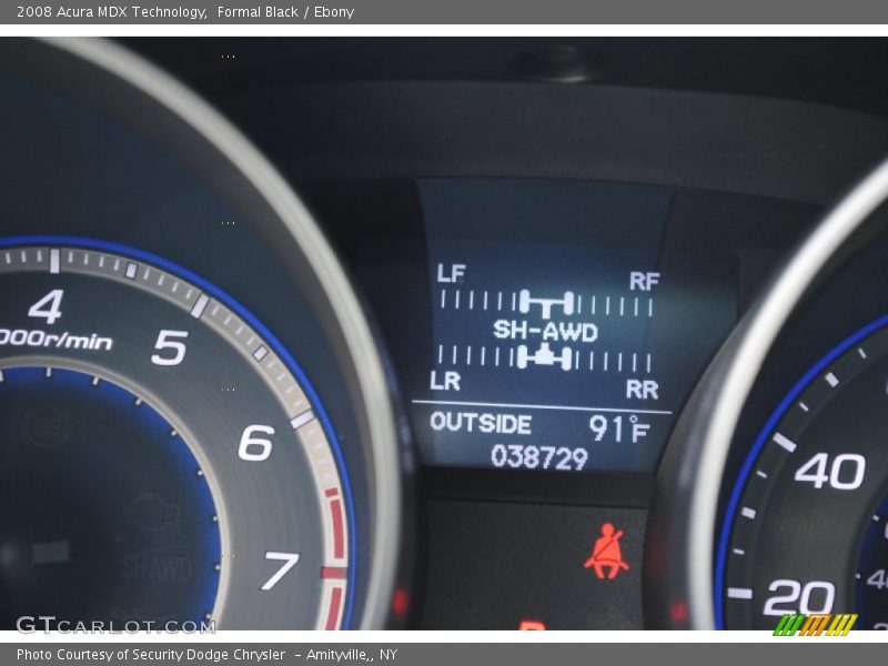Formal Black / Ebony 2008 Acura MDX Technology