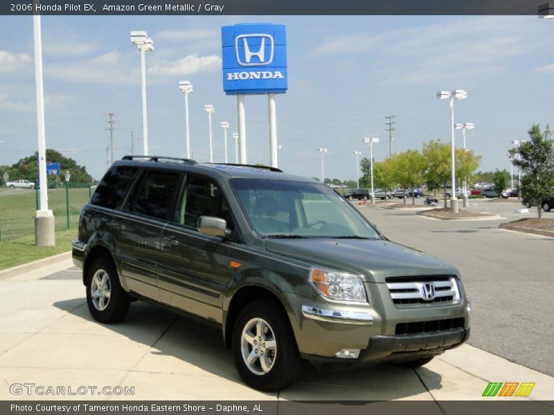Amazon Green Metallic / Gray 2006 Honda Pilot EX