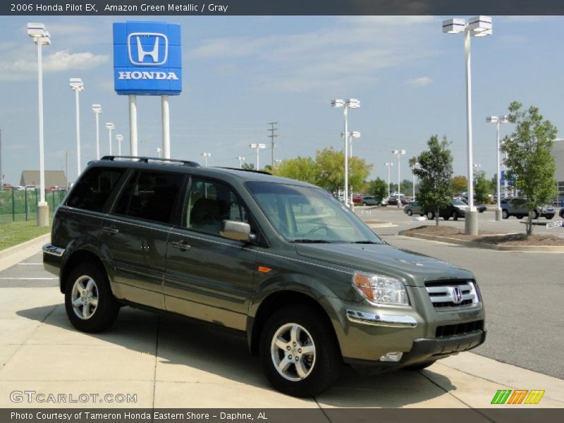Amazon Green Metallic / Gray 2006 Honda Pilot EX