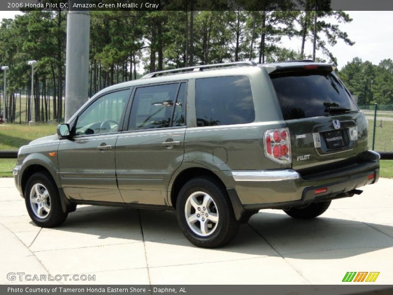 Amazon Green Metallic / Gray 2006 Honda Pilot EX