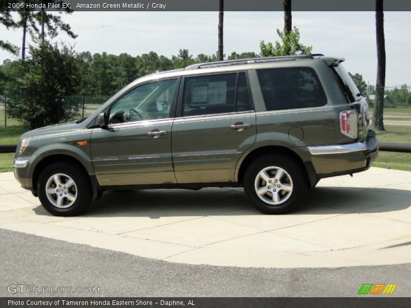 Amazon Green Metallic / Gray 2006 Honda Pilot EX