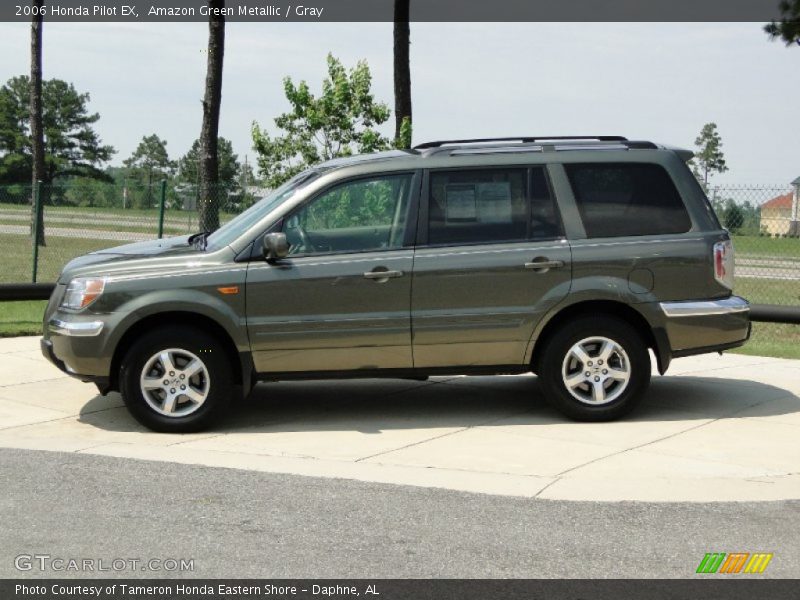 Amazon Green Metallic / Gray 2006 Honda Pilot EX