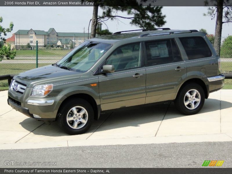 Amazon Green Metallic / Gray 2006 Honda Pilot EX