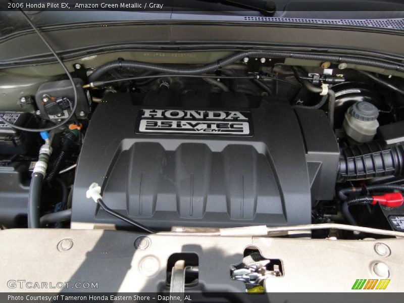 Amazon Green Metallic / Gray 2006 Honda Pilot EX