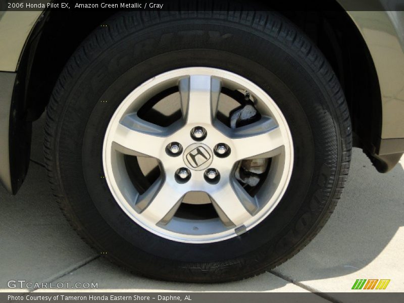 Amazon Green Metallic / Gray 2006 Honda Pilot EX