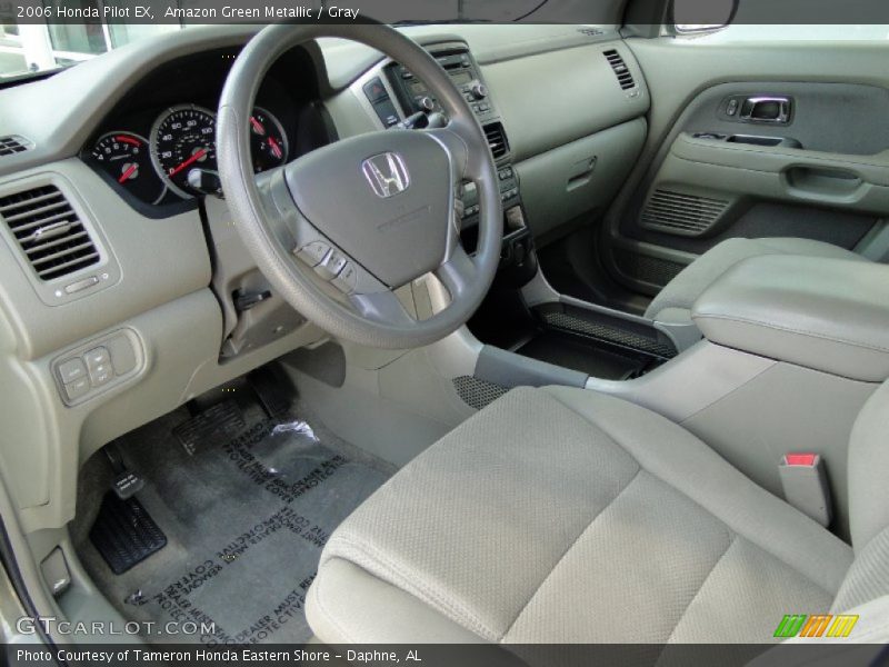 Amazon Green Metallic / Gray 2006 Honda Pilot EX