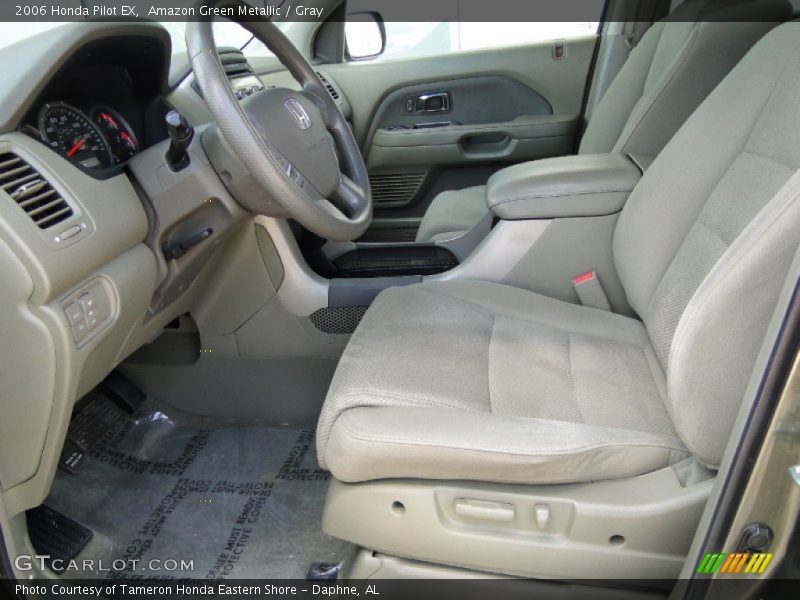 Amazon Green Metallic / Gray 2006 Honda Pilot EX